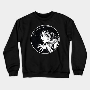 WICKED WITCH OF THE WEST - The Wizard of OZ (Circle Black and White) Crewneck Sweatshirt